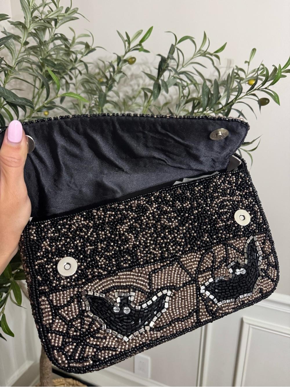 MADE IN INDIA beaded bats shoulder bag - Picture 6 of 6